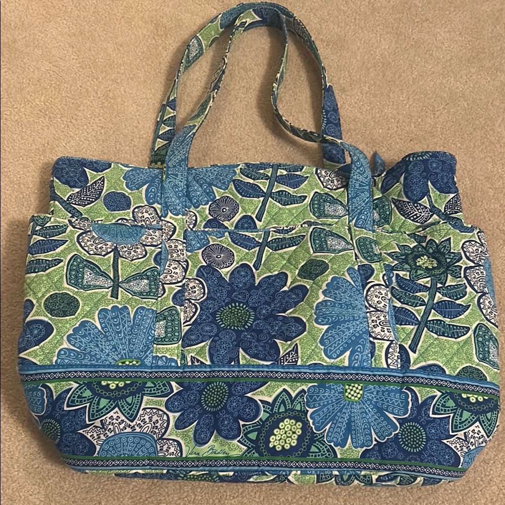 Vera Bradley Blue Floral Tote Bag